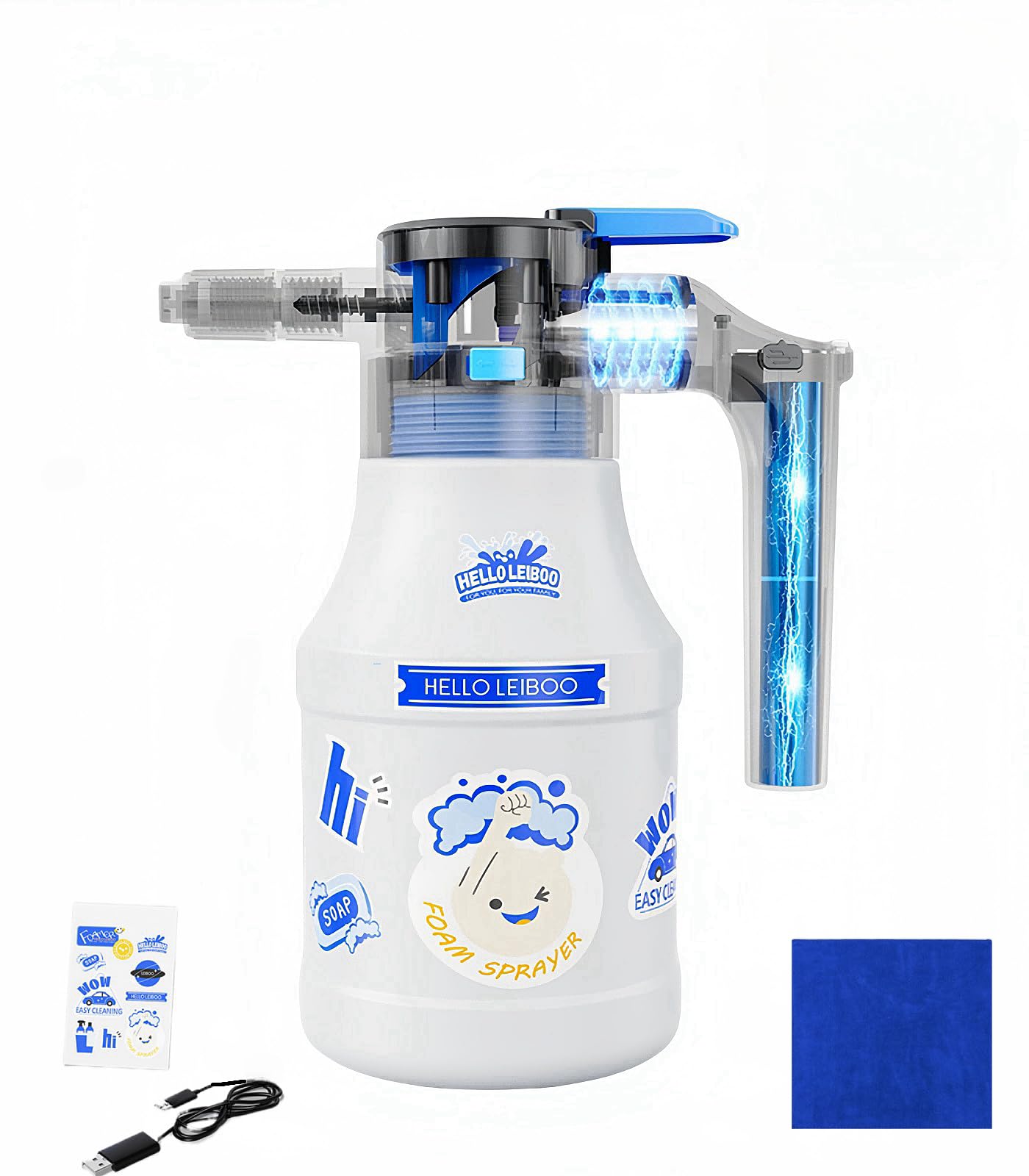 Amazon.co.jp: 電動噴霧器 電動発泡スプレー 電動洗車 フォーム